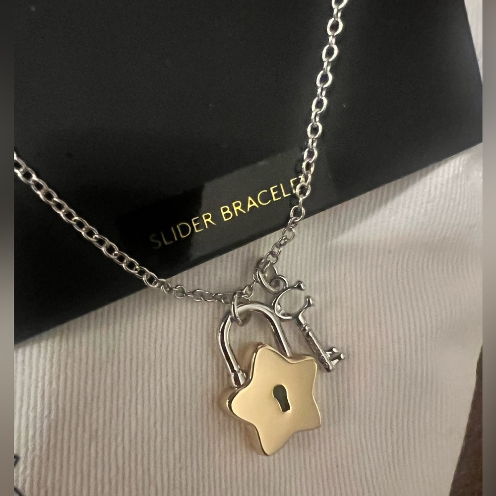 Coach Star Lock and Key Slider Bracelet (New) - Picture 3 of 6